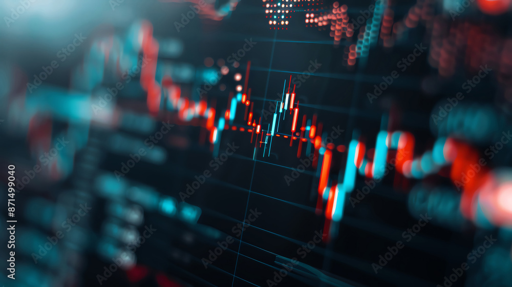 Capture the intricate details of a cryptocurrency market graph, infusing it with a sense of horror thrills using innovative lighting techniques in a digital format Capture the intricate details of a cryptocurrency market graph, infusing it with a sense of horror thrills using innovative lighting techniques in a digital format