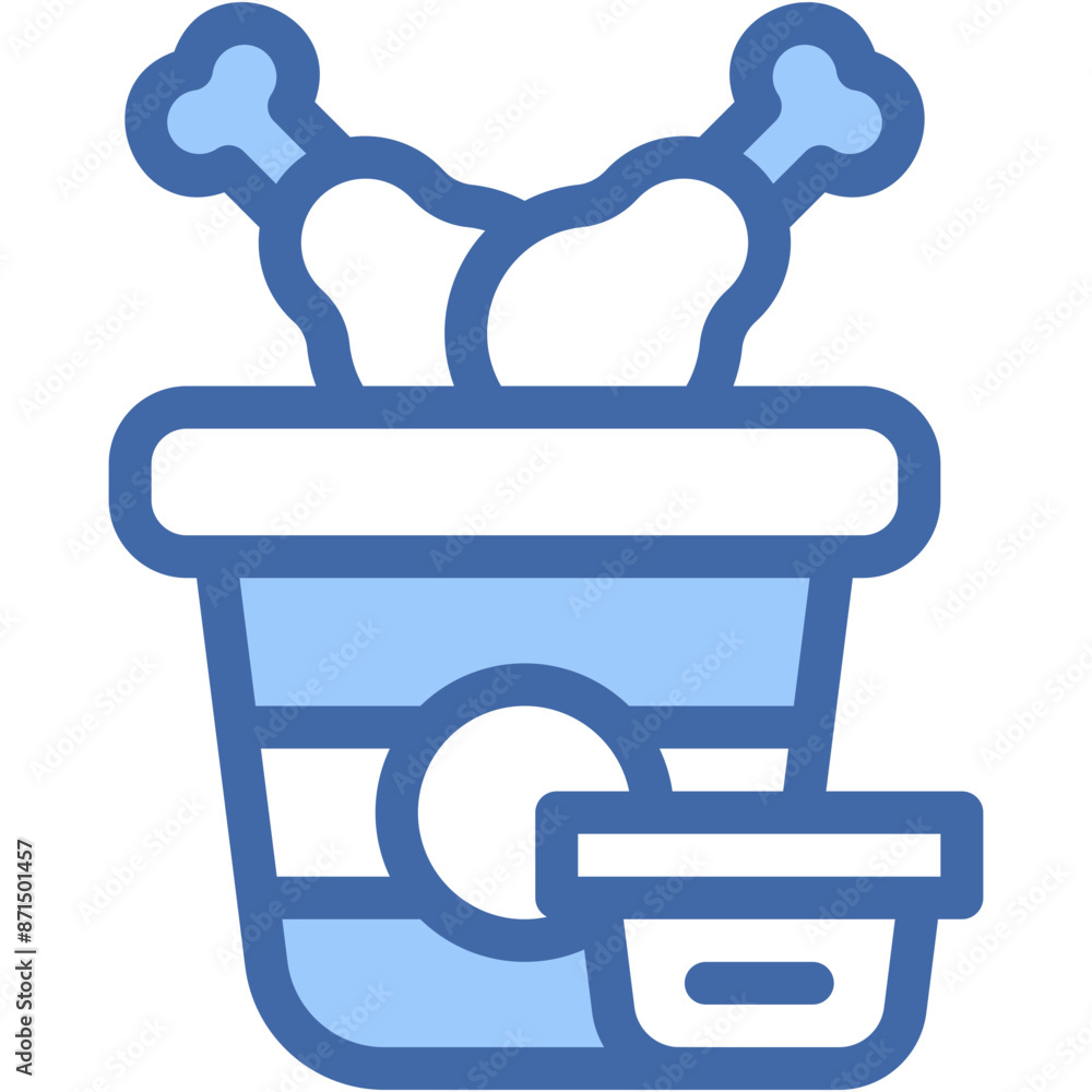 Vector Icon Chicken Leg, Food, Fried, Roast Chicken, Turkey Leg, Fast Food Vector Icon Chicken Leg, Food, Fried, Roast Chicken, Turkey Leg, Fast Food