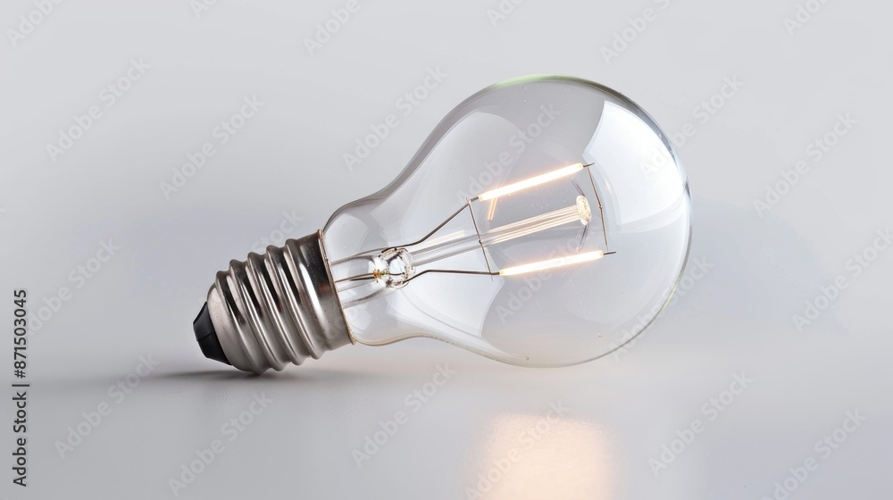 Isolated white background tungsten bulb Isolated white background tungsten bulb