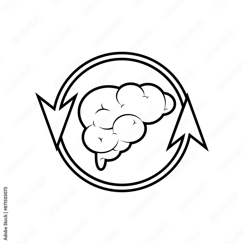 Brainwash Icon. Mind Control, Propaganda. Hypnotize Symbol - Vector. Brainwash Icon. Mind Control, Propaganda. Hypnotize Symbol - Vector.