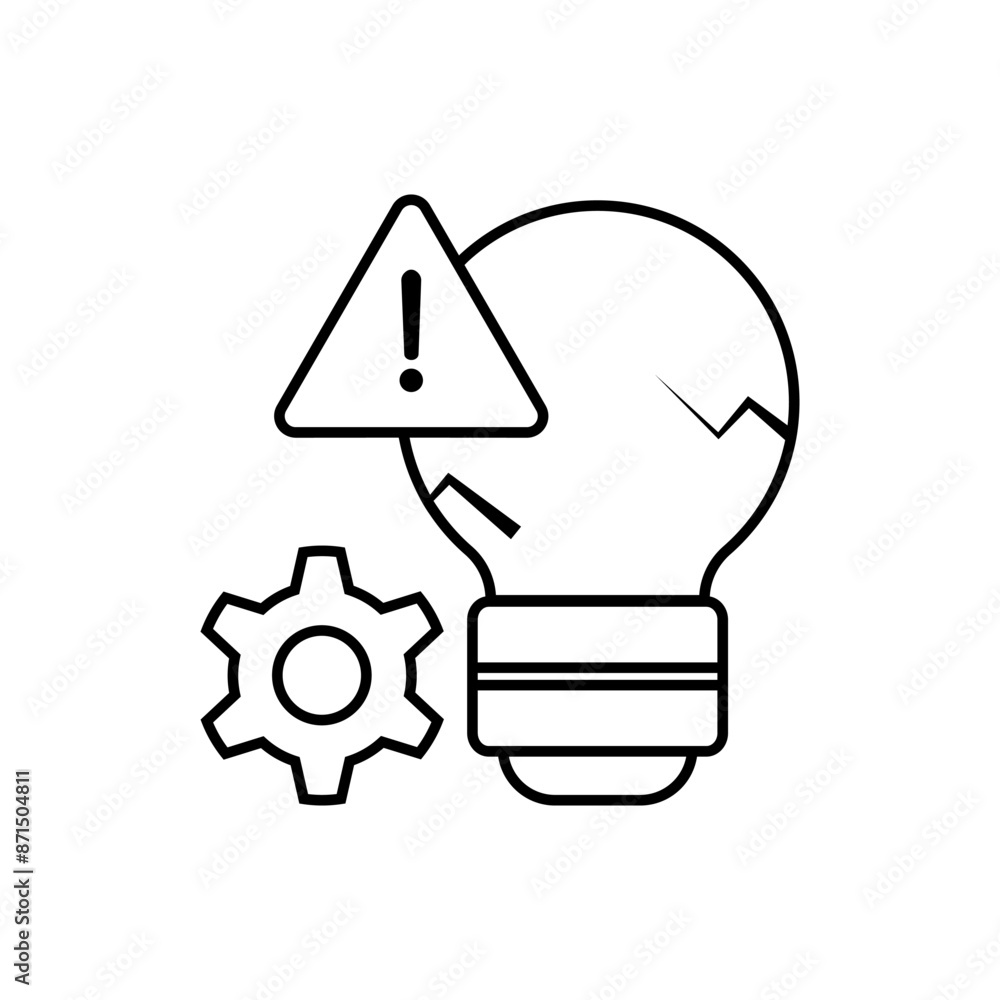 Get Mistake. Problem, Risk. Wrong, Error Symbol Applied for Design, Presentation, Website or Apps Elements - Vector. Get Mistake. Problem, Risk. Wrong, Error Symbol Applied for Design, Presentation, Website or Apps Elements - Vector.