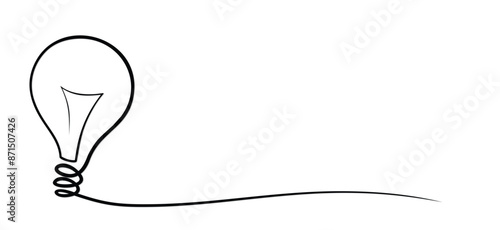 The stylized symbol of electric lamp.
