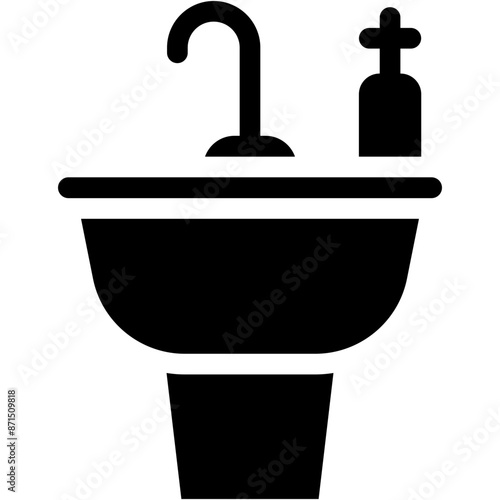 Vector Icon Sink, Bathroom, Basin, Industry, Wash Basin