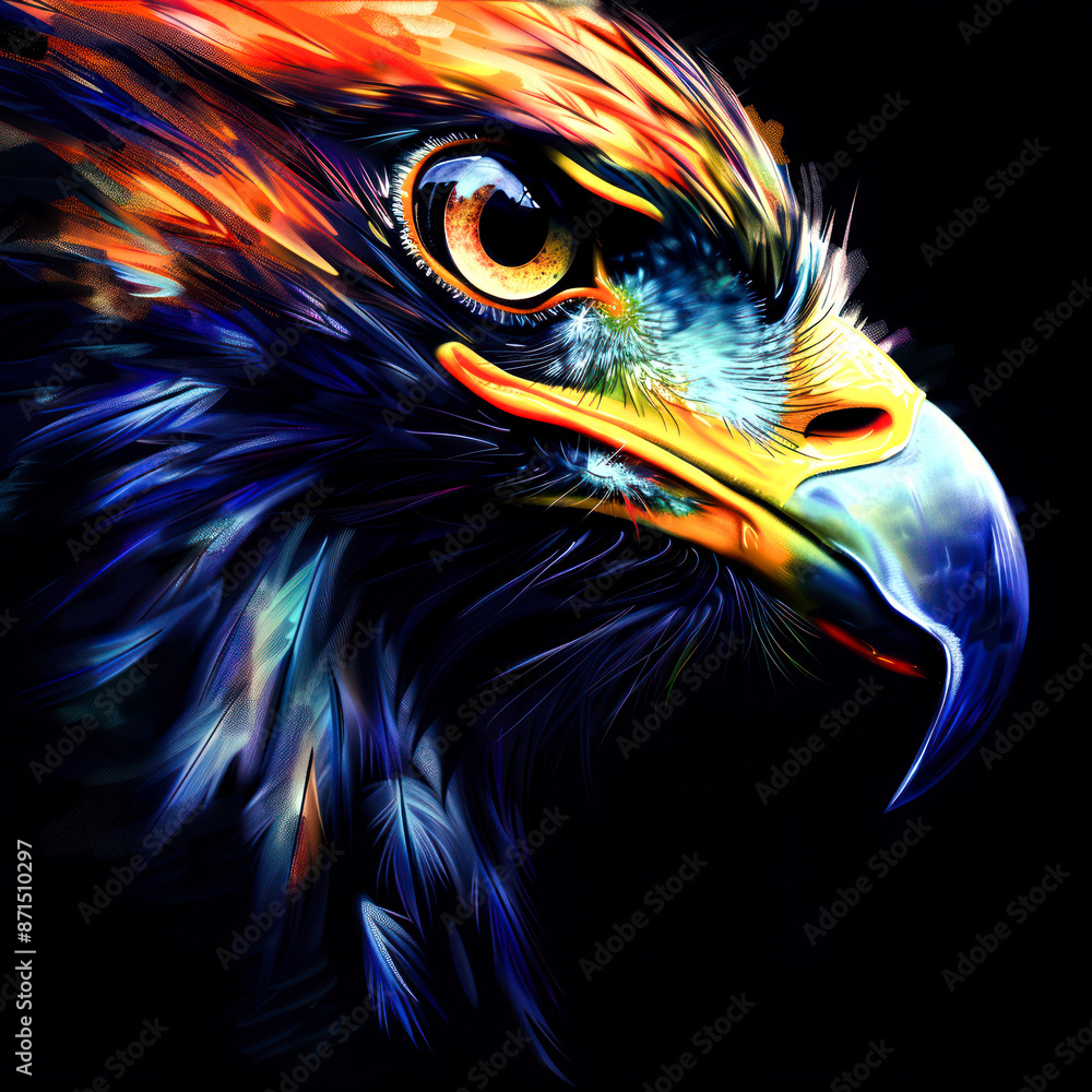 Obraz premium closeup head of eagle