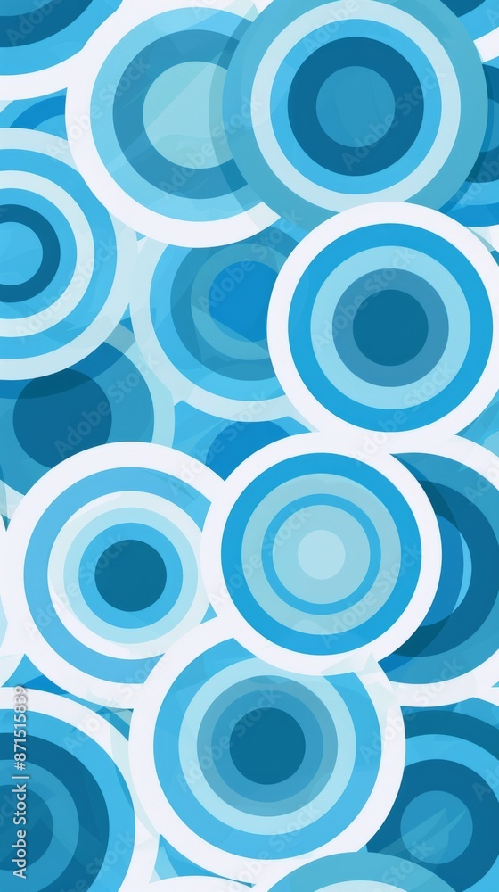 Abstract Blue Circle Wallpaper Design Abstract Blue Circle Wallpaper Design