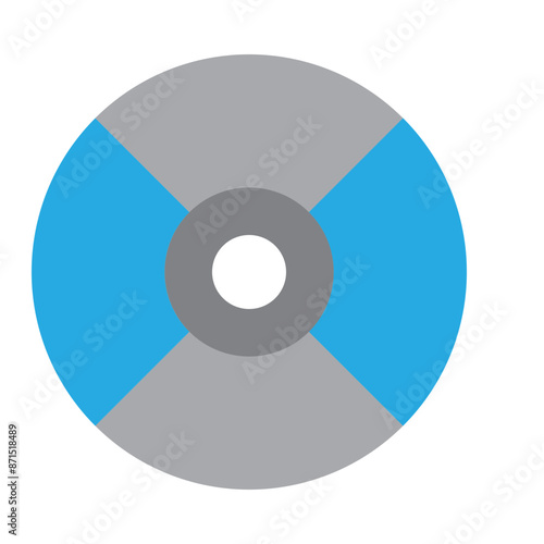 Compact disk Vector Flat Icon Design