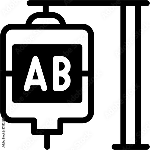 Perfusion, Blood Bag, Blood Type, Transfusion, Hospital Icon