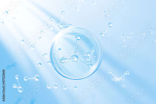 3d rendering DNA molecule essence