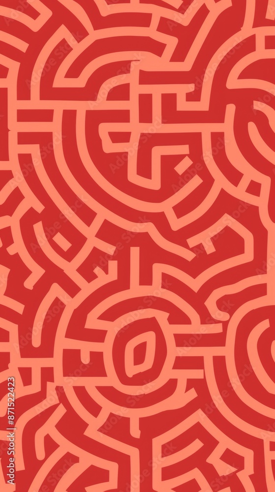 Abstract Red And Orange Maze Wallpaper Abstract Red And Orange Maze Wallpaper