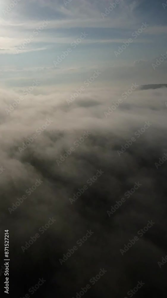 Flying through a gorgeous cloudscape on a fresh summer morning in the mountains Flying through a gorgeous cloudscape on a fresh summer morning in the mountains