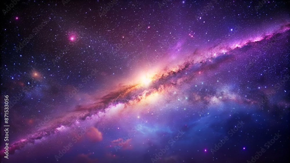 purple space background milky way shines on the whole galaxy purple space background milky way shines on the whole galaxy