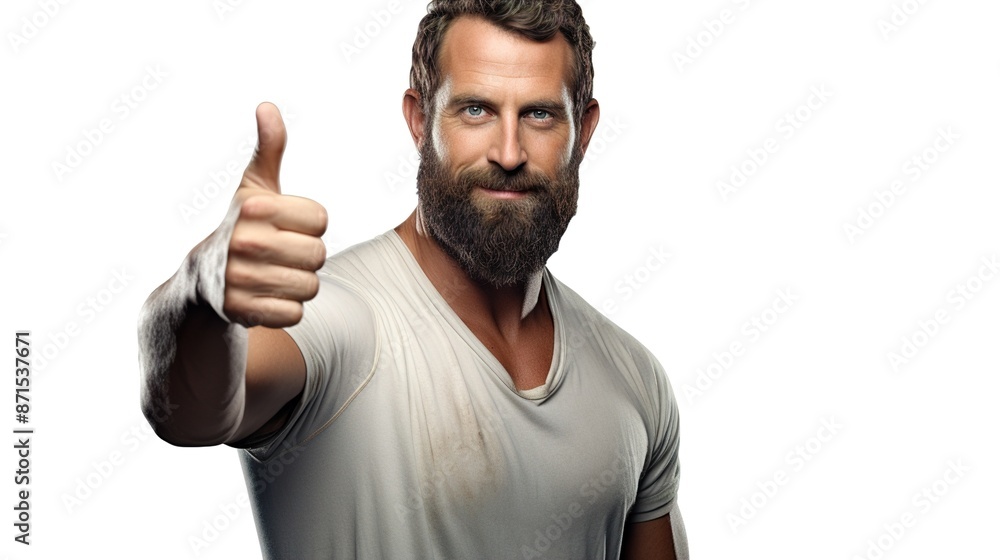 man showing thumbs up man showing thumbs up