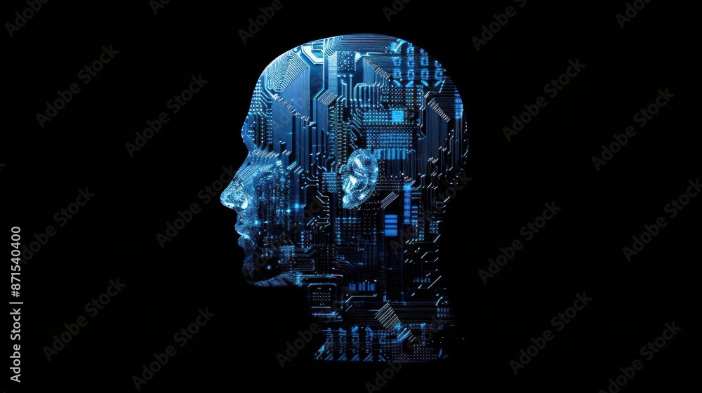 Digital Mind: A Circuitry Portrait Digital Mind: A Circuitry Portrait