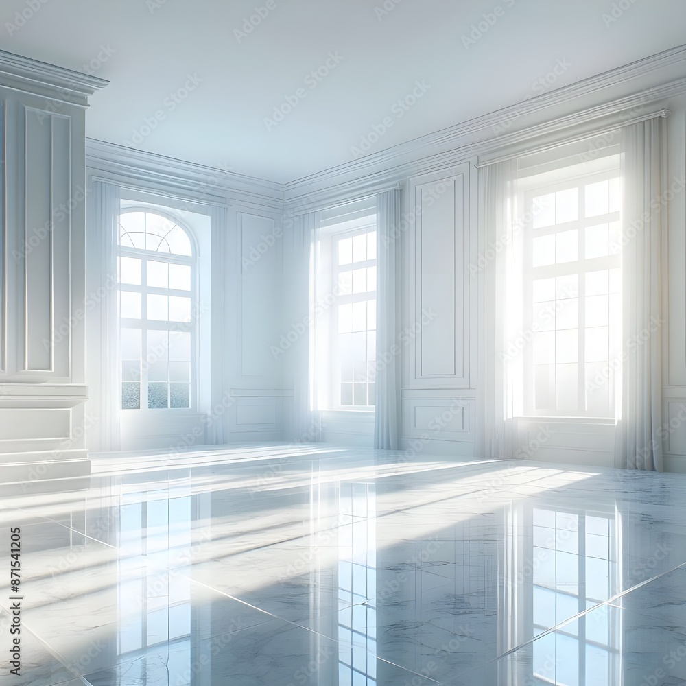 Fototapeta premium empty white room