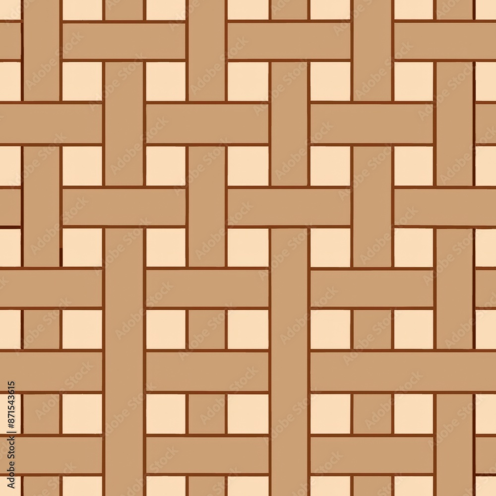seamless pattern of classic basketweave in neutral tones, Generative AI seamless pattern of classic basketweave in neutral tones, Generative AI