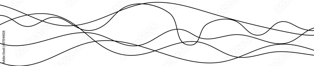 Thin curved wavy lines Thin curved wavy lines