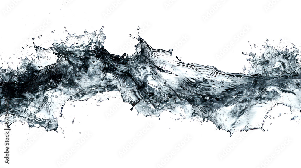 Obraz premium splash of water isolate on white background