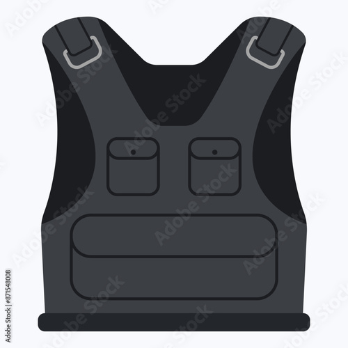 Weighted vest for women vector cartoon illustration isolated on a white background.