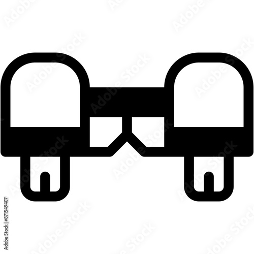Vector Icon Hover board, Futuristic, Science Fiction, Skateboard, Skater, Skating