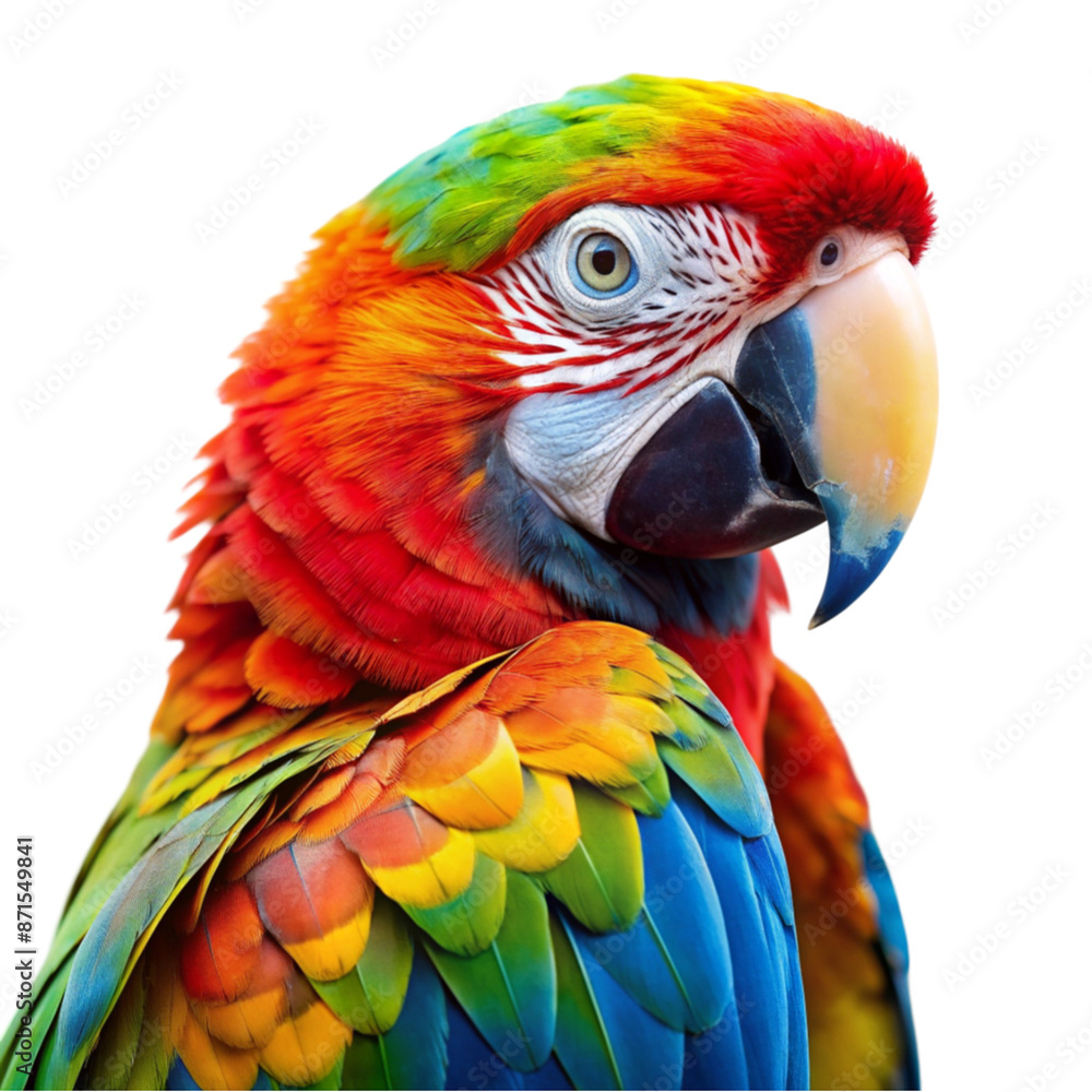 Naklejka premium Illustration of a parrot PNG