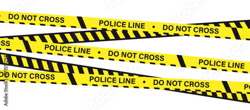 Police Line Illustration
