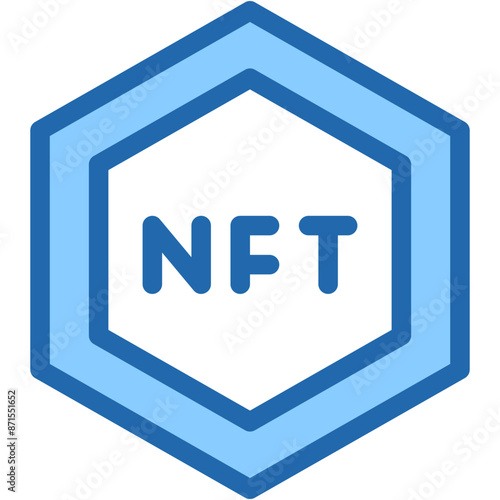 Vector Icon NFT, Non Fungible Token, Currency, Digital Asset, Online, Digital Asset