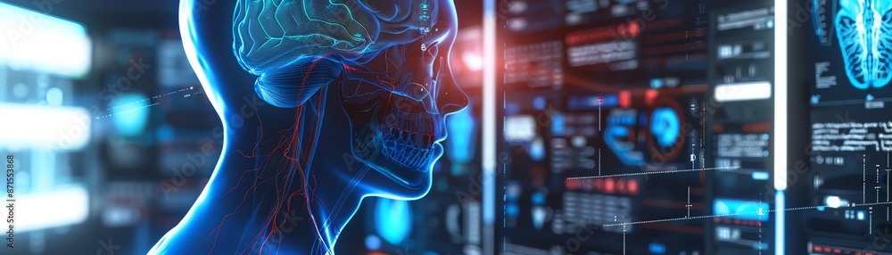 AI diagnostics, telemedicine holograms, futuristic healthcare, digital interface AI diagnostics, telemedicine holograms, futuristic healthcare, digital interface