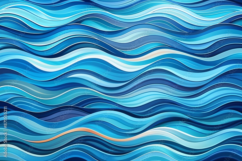 Abstract Wave Pattern Background in Shades of Blue for Dynamic and Modern Design Abstract Wave Pattern Background in Shades of Blue for Dynamic and Modern Design