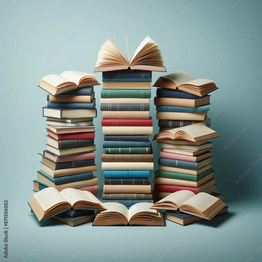 Fototapeta premium World Book Day Back to School Background. Ai generative
