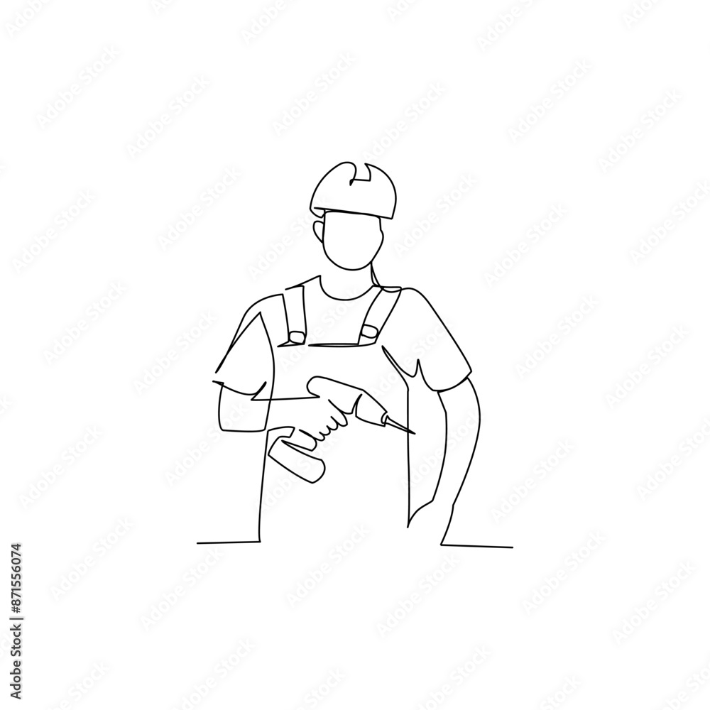 Fototapeta premium person with a tool