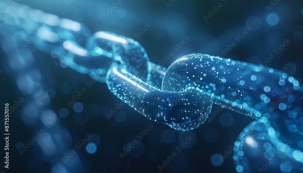 Blockchain network visualized as a digital web, futuristic, blue and white tones, 3D model, detailed and complex Blockchain network visualized as a digital web, futuristic, blue and white tones, 3D model, detailed and complex
