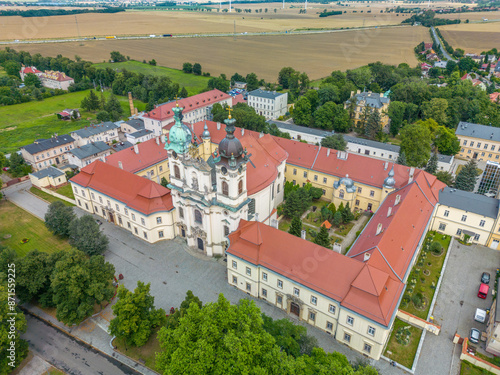 Former Benedictine abbey in Legnickie Pole in western Poland