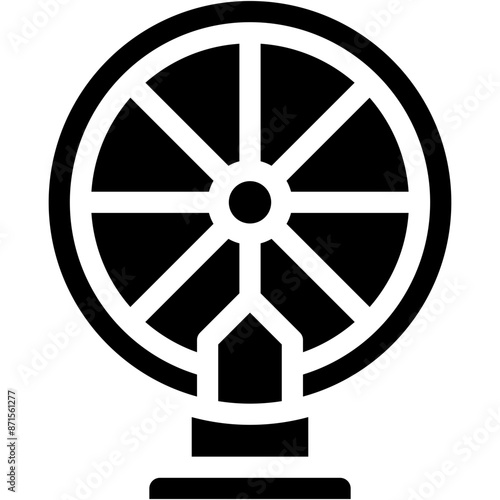 Vector Icon Casino, Spins, Free, Fortune Wheel, Gaming, Entertainment, Gambling, Circle