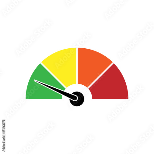 Low Risk Icon. Parameter, Indicator Symbol. 