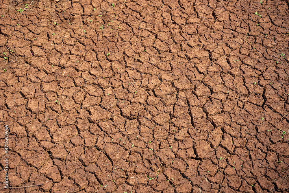 Texture of dry and cracked ground. Concept of lack of rain and environmental impact. Texture of dry and cracked ground. Concept of lack of rain and environmental impact.