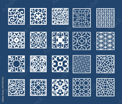 Chinese style window lattice pattern a