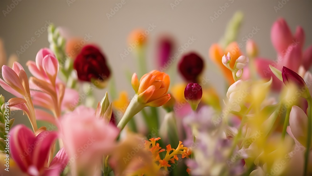 Arrangement of various flowers note shallow depth of field Arrangement of various flowers note shallow depth of field