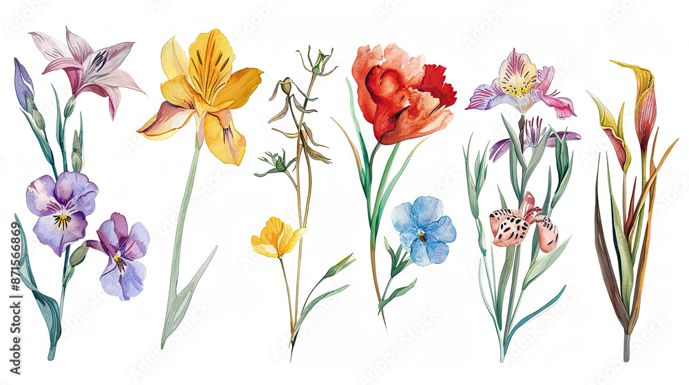 bouquet of tulips watercolor bouquet of tulips watercolor