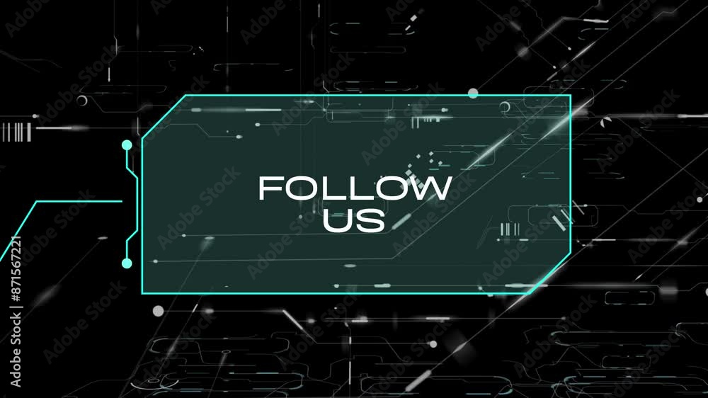 Follow us Lower third animation of media person or tv news title, news studio animation of call out box, Animation of follow us text, megaphone and heart icons over flag of and pencils in box. Follow us Lower third animation of media person or tv news title, news studio animation of call out box, Animation of follow us text, megaphone and heart icons over flag of and pencils in box.