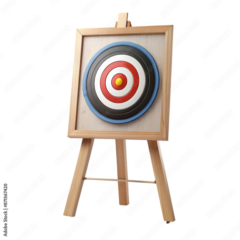 A target isolated 3d rendering A target isolated 3d rendering
