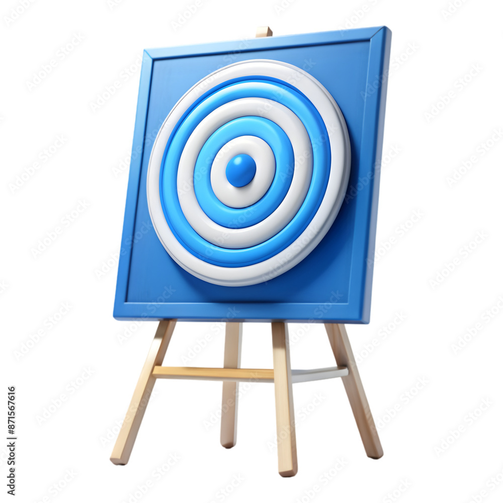 A target isolated 3d rendering A target isolated 3d rendering