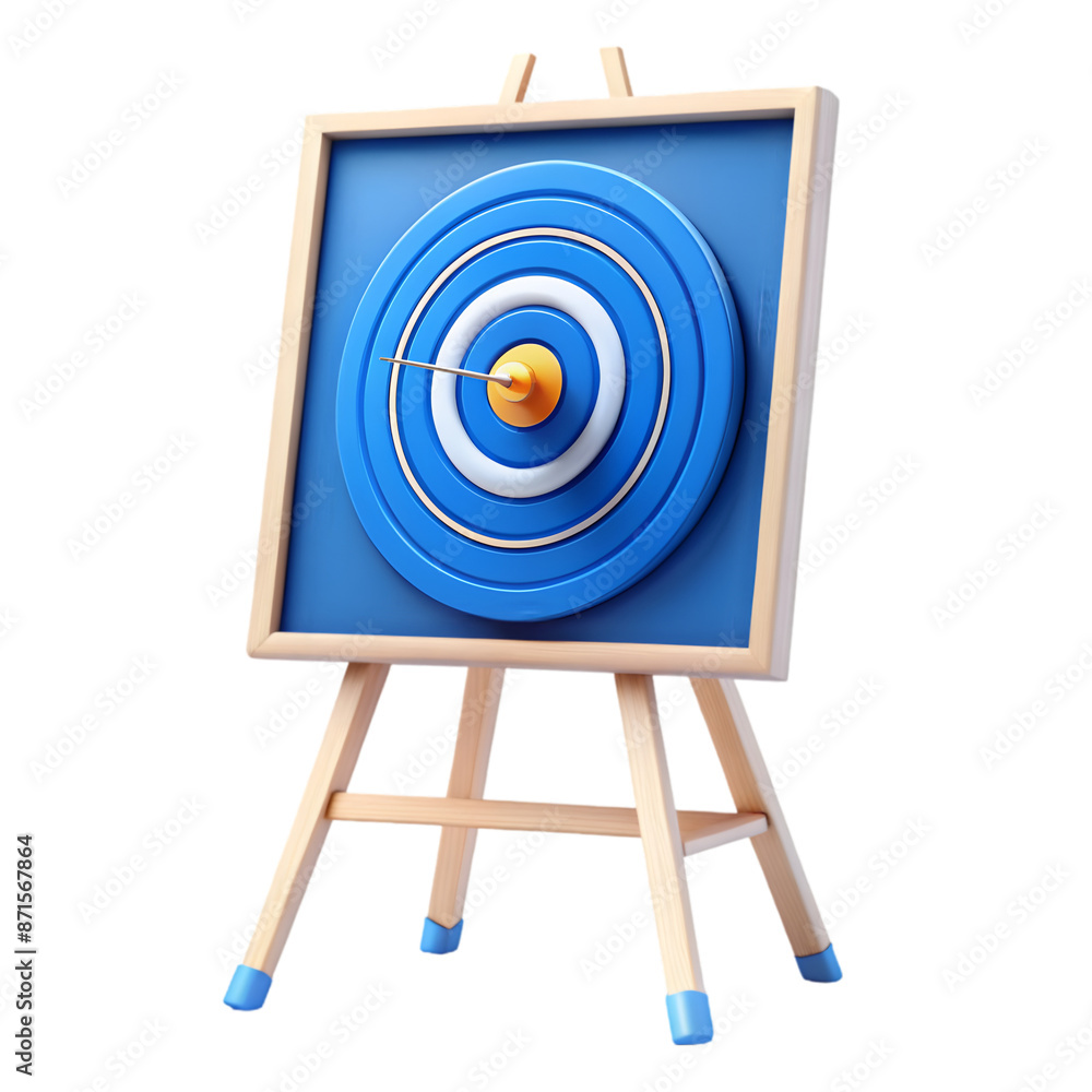 A target isolated 3d rendering A target isolated 3d rendering