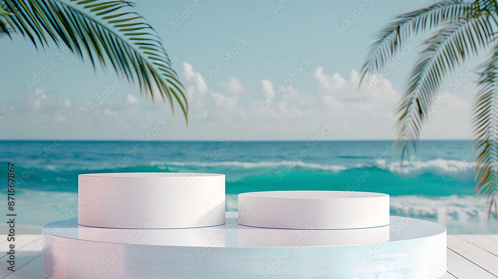 Fototapeta premium Summer Concept Tropical Sea Background Medium Image