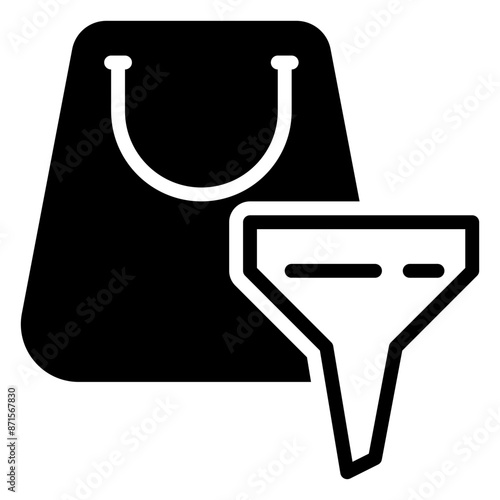 Filter icon, glyph icon style