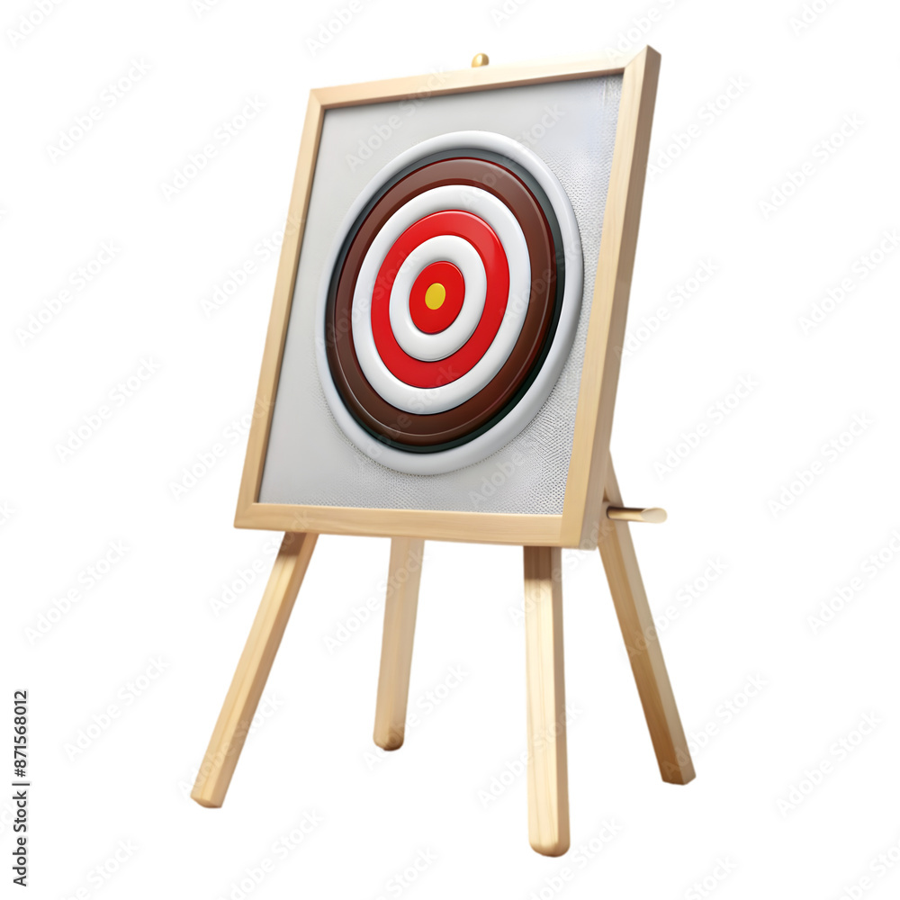 A target isolated 3d rendering A target isolated 3d rendering