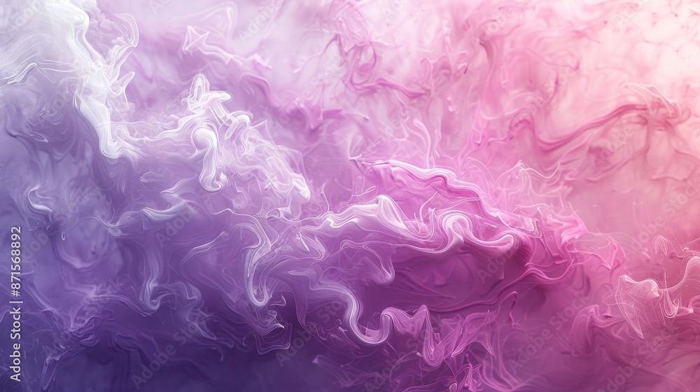 A purple and white swirl of smoke with a pink hue A purple and white swirl of smoke with a pink hue