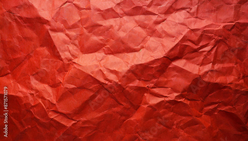 Wallpaper Mural abstract background of red crumpled recycled office craft paper sheet, wallpaper presentation banner texture with space for copy, waste recycling, luxury minimalism Torontodigital.ca