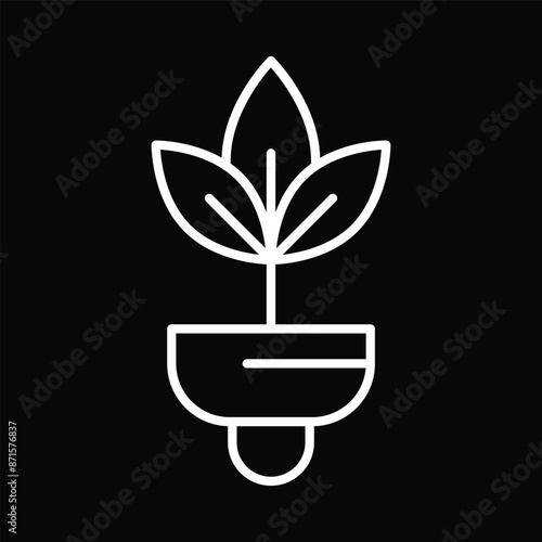 Plant Growing Out of Light Bulb