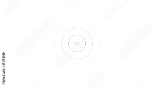  Radio waves gray color 4k illustration station signal on white background.