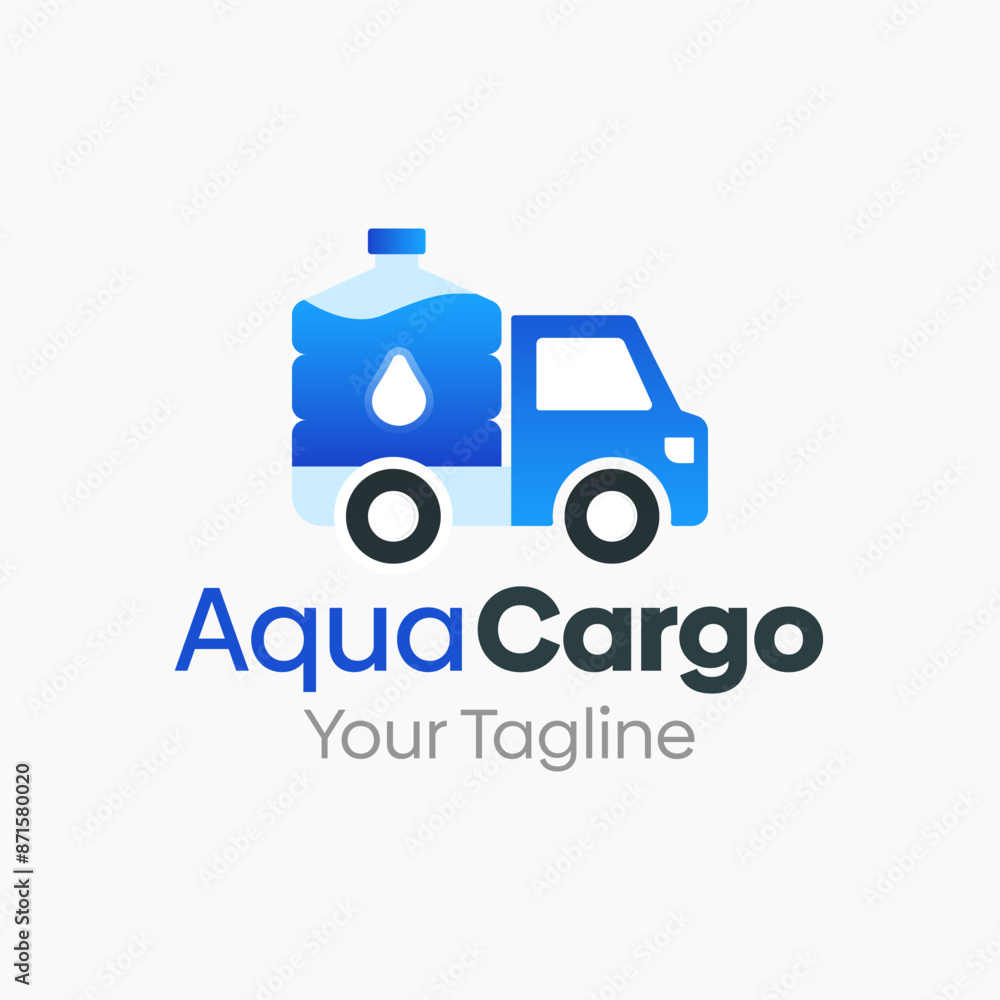 Aqua Cargo Logo Vector Template Design. Good for Business, Startup, Agency, and Organization Aqua Cargo Logo Vector Template Design. Good for Business, Startup, Agency, and Organization